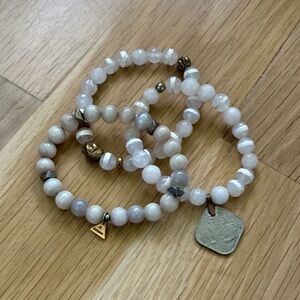 Trio of II Embers Beaded Bracelets